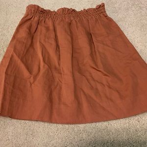 J. Crew Linen Paper Bag Skirt with Pockets Women’s Size 2